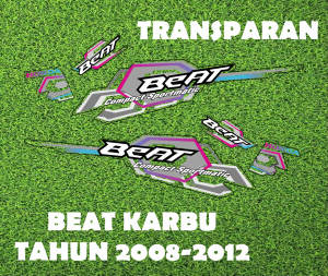 [TRANSPARANT] STIKER STRIPING DECAL BEAT KARBU TAHUN 2008-2012 VARIAN CUSTEM