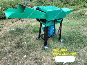 Máy băm rơm rạ làm nấm cỏ cây ngô máy lắp sẵn mô tơ 3kw