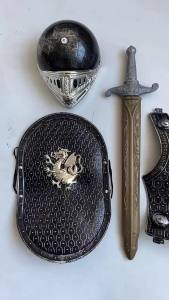 Childrens Knight Armor Ancient Costume Performance Armor War Armor General Soldier Performance Plastic Props