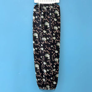 ระบายความร้อนและความเย็น ผู้หญิงแขนแข็งตรง ปลอกน้ำแข็ง ดอกไม้ ผ่อนคลายและสะดวกสบาย แขนเสื้อ ดูดี