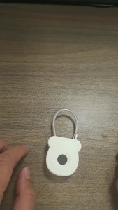 Waterproof Rechargeable Intelligent Fingerprint Padlock Outdoor Keyless Security Lock Portable Antitheft Lock Enduring