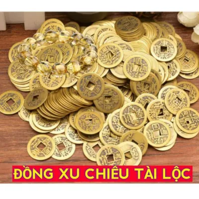 {SALE KHỦNG} Combo 30 Đồng Xu Cổ Phong Thủy Âm Dương Bằng Đồng {siêu rẻ}