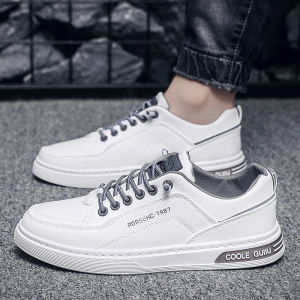Fashionable Flat Shoes MenS Casual Small White Shoes Wear-Resistant Low Top Casual Shoe