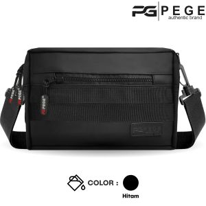 Tas Sling Bag Pria 3 in 1 PEGE Blaze Slempang Bahan Waterproof AntiAir Bisa untuk Pouch dan Handbag - PG 9030