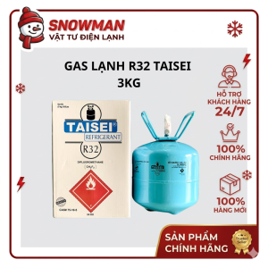 Gas Lạnh R32 Taisei 3KG – Môi Chất Làm Lạnh Cho Máy Lạnh Inverter Hiệu Suất Cao Tiết Kiệm Năng Lượng