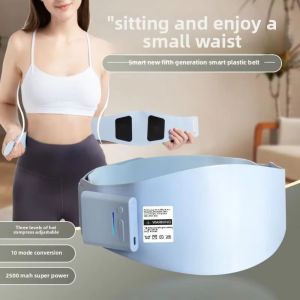 MUNCHX Rung động Đai EMS Hệ thống sưởi Dòng điện vi mô Đai tập cơ bụng lười biếng Di động Thoải mái Dụng cụ tập thể dục bụng cho vùng tay eo bụng đùi