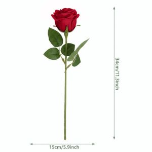 HOTOTO 1pc Small Bundle Simulated Rose Bouquet DIY Floral Materials Silk Rose Simulation Flowers Fashion Soft Wedding Bouquet Valentines Day Gift
