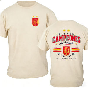 [Local Stock] HBESTY  Espana Campeones Del Mundo  T-Shirt Spain World Champions Mens and Womens Size Oversized T Shirt Harajuku Graphic T Shirts
