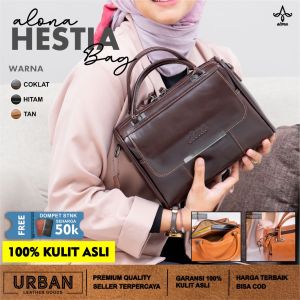 Tas Selempang Wanita ALONA HESTIA BAG Slingbag Cewek Kulit Sapi 100% Elegan Import Murah Terbaru