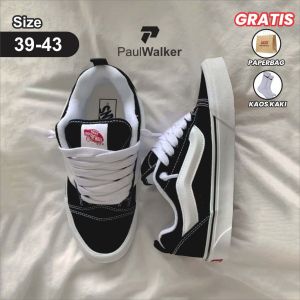 [Real Pict 100%] Sepatu Gemuk Skate Knu Old School Bahan Kanvas For Men And Women Paket Lengkap
