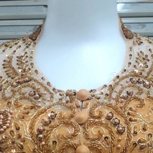 Atasan Kebaya Pesta & Kebaya Wisuda: Kebaya Kerah Sunda Lengan 7/8 + Longtorso
