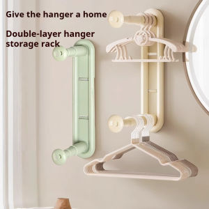 Retractable Folding Clothes Hanger Storage Rack Wall Mounted Hooks Space Saving No Drill Adjustable Hanger For Clothes Towel Bathroom Accessories