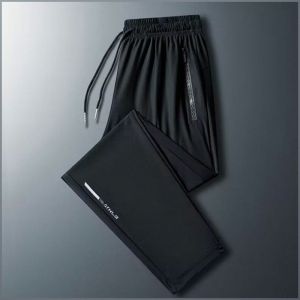 กางเกงกีฬา ตรง เยาวชนที่ทันสมัย กางเกงขายาว ผ้าไหมน้ำแข็ง เหมาะกับทุกรูปร่าง เหมาะสําหรับโอกาสกีฬา