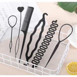 Women Pro Bow Barrette Hair Clip Cover Bowknot Bun Snood Hairnet Hair Accessories Hair Clip with Net
