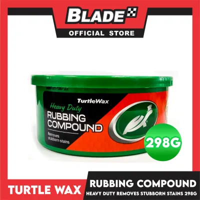 Turtle Wax Heavy Duty Rubbing Compound For Cars 298g Removes Stubborn Stains