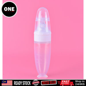 Silicone baby feeding spoon baby rice cereal bottle food spoon children suction cup soft spoon