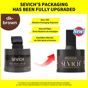 SEVICH Hairline Powder Hair Shadow Powder Quick Concealer Hairline (Dark Brown) Waterproof Hair Shadow