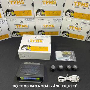 Cảm biến áp xuất lốp cảnh báo tiếng VIỆT NAM TPMS phiên bản cao cấp lắp ngoài dễ thao tác BẢO HÀNH 1 NĂM