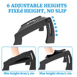 Great-King Foot Rest Adjustable Ergonomic Under Desk