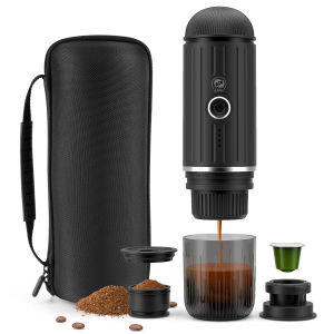 i Cafilas [ME2218] 19 Bar 2in1 Portable Espresso Coffee Machine with heating function Fit Nespresso Capsule & Coffee Powder for Vehicle Travel Home Office