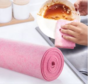 Super Absorbent Thick Dish Cloth Coconut Shell dishcloth Multipurpose Cleaning Cloth Kitchen Use Kitchen Rag 30cm x 3meter / Dish Wash Towel/ 抹布/ 椰壳布/