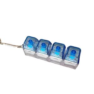 Finger Keyboard Fidget Keychain With Removable Keys Decompression Clicker Toy Adult Stress Relief