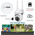 V380 Pro Kamera CCTV Mini Jarak Jauh CCTV Dalam dan Luar Ruangan 360 Panorama Nirkabel WiFi Terhubung ke Ponsel 1080P Kamera Keamanan Cerdas. 