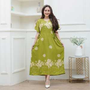 Daster Cibi Standar Katun Rayon Motif Bunga Ld 110 cm Wanita Busui Pendek