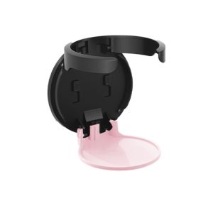 PICKIT Foldable Round Cup Holder Wall-Mounted Self-Adhesive Wall Bottle Rack Multipurpose Drink Holder