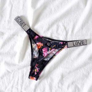 GOOTRADES  Lingeries Briefs Sports Fitness Crystal Rhinestone  Rhinestone   T-Back Women Panties