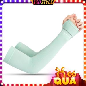 Găng Tay Chống Nắng UV Phối Viền Cổ Tay Mềm Mát - 100style