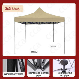 3x3/3x4.5/3x6 Outdoor Tent Heavy Duty Folding Adjustable Height Waterproof Sunshade Tent