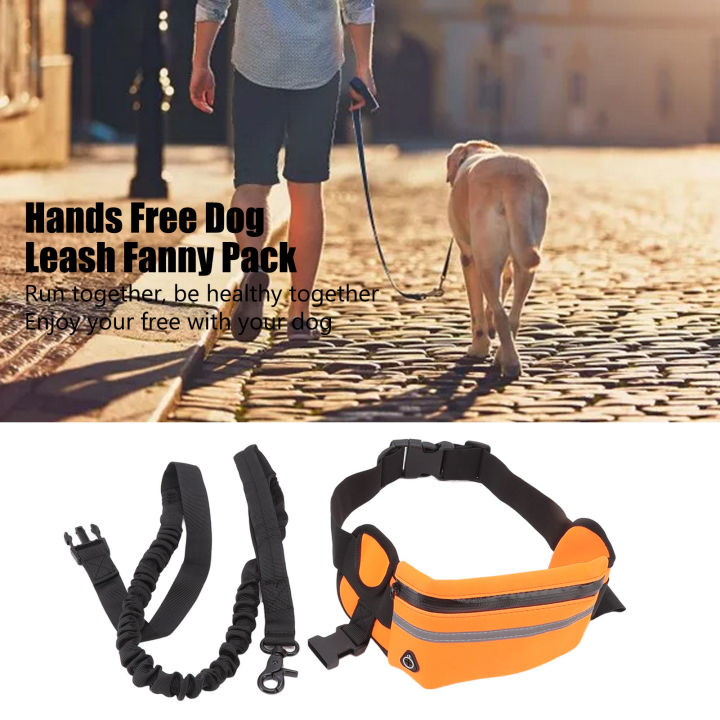 Dog Leash Fanny Pack Hands Free Dog Leash Liberate Hands for