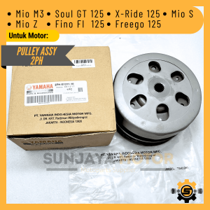 Pully Assy Set Kualitas Original Yamaha 2PH Pulley Belakang Mio M3 Soul GT Fino FI XRide 125 Freego Mio Gear Mio Z Puly Face Set Driven Ori YGP