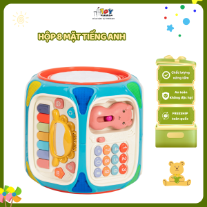 Đồ Chơi Hình Khối 8 Mặt Tiếng Anh Toykingdom – Dành Cho Sự Phát Triển Đầu Đời Bé – Cho Bé từ 6th
