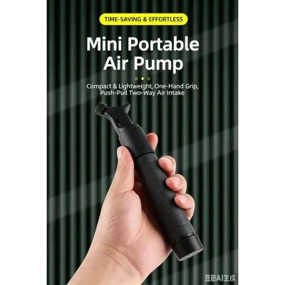 【sg】Portable Multifunctional Dual-Action Inflator Ball Pump with Needle for Basketball & Football