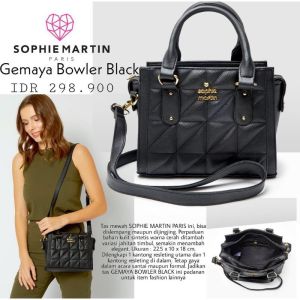 Sophie Martin Paris Tas Jinjing Wanita  Bordiola Grey Danube Gemaya Bowler Hitam Berry Promo Terbaru 2025 Kekinian Shoulder Bag Elegan Shoope Cuci Gudang Katalog Baru Sopi Viral Shopy Besar pesta kondangan Cewek Dewasa Sopy Import Korea Mewah Branded