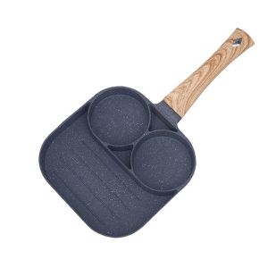 Multifunctional Cast Iron Frying Pan Steak Pot Grilled Fish and Tofu