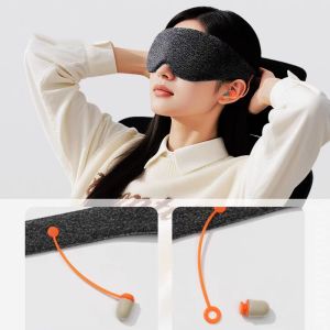 FEELING WELL Sleep Tool Sleep Eye with Earplugs Sound Insulation Soft 3D Eye Covers Relaxing Noise Reduction Light Blocking Sleeping s Men/Women