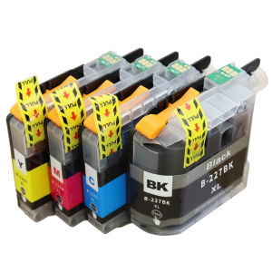 Compatible LC227XL BK LC225C LC225M LC225Y Ink Cartridges Replacement for Brother MFC-J5320DW MFC-J5620DW MFC-J5625DW Printers Black 28ML/Color 15ML 2-Year Shelf Life