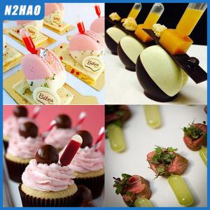 N2HAO 50pcs Mini Liquid Squeeze Droppers Disposable Jam Dropper For Cupcake Sauce Transfer Pipettes Droppers Cake Dessert Tools