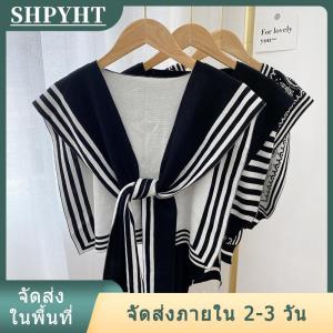 [COD] SHPYHT Ship within 24 hours แฟชั่นสไตล์เกาหลีเสื้อผ้าคลุมไหล่ถักไหล่ลายปกปลอมผ้าพันคอสไตล์ย้อนยุคเครื่องประดับสำหรับผู้หญิง
