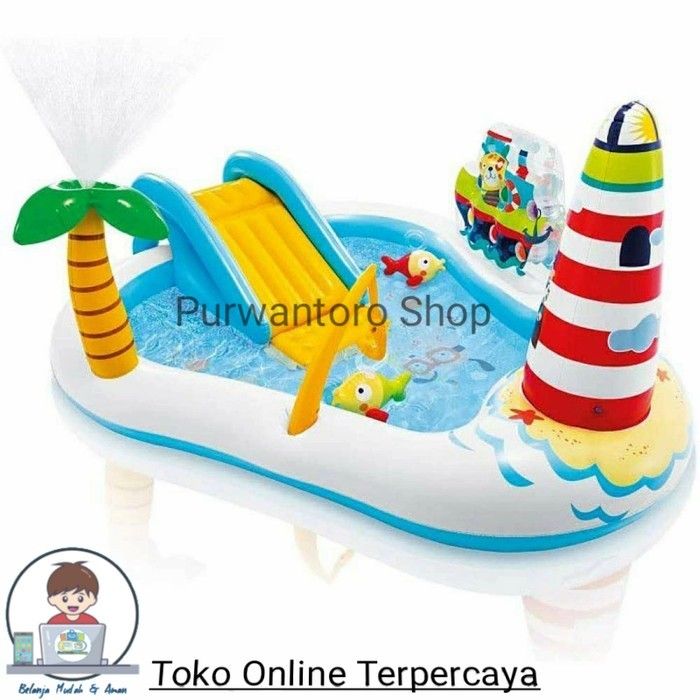 Kolam Renang Anak Intex 57162 Fishing Fun Play Center Kolam Renang