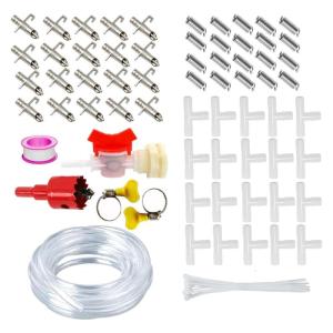 10/20PCS Automatic Pet Watering System With RustProof Nipples Drinker And Easy Install Accessories for Small Animal