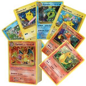 60Pcs/box English Pokemon 1996Years Cards Special Energy Battle Trainer Game Card Collection Album Booster Toys