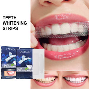 codTeeth W-hitening Stickers Mint W-hite Teeth Gel Tooth W-hitener Strips Teeth Yellow Smoke Stains Tea Stains Oral Hygiene Care