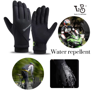 T2P Cold Weather Gloves Windproof Water Repellent Anti-Slip Motorcycle Cycling Skiing