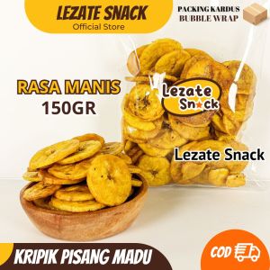Keripik Pisang Madu 150gr Murah / Keripik Pisang Lampung Aneka Keripik Pisang Kepok Lezate Snack