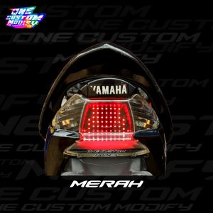 LAMPU REM RUNNING MIO SPORTY SMILE 8 10 MODE RUNNING LED OTOMATIS MANUAL LAMPU BELAKANG STOPLAMP MIO