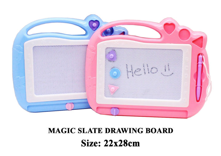 (LT OFFICE) Magic Slate Drawing Writing Board size 22x28cm Lazada PH